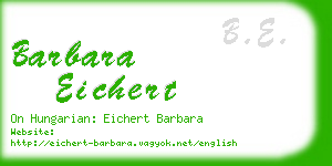 barbara eichert business card